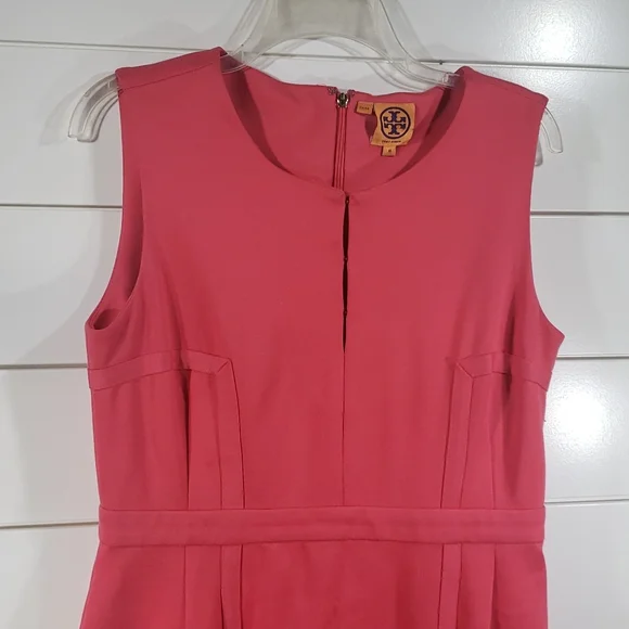 Tory Burch Osten coral pink sleeveless dress - Picture 3 of 10